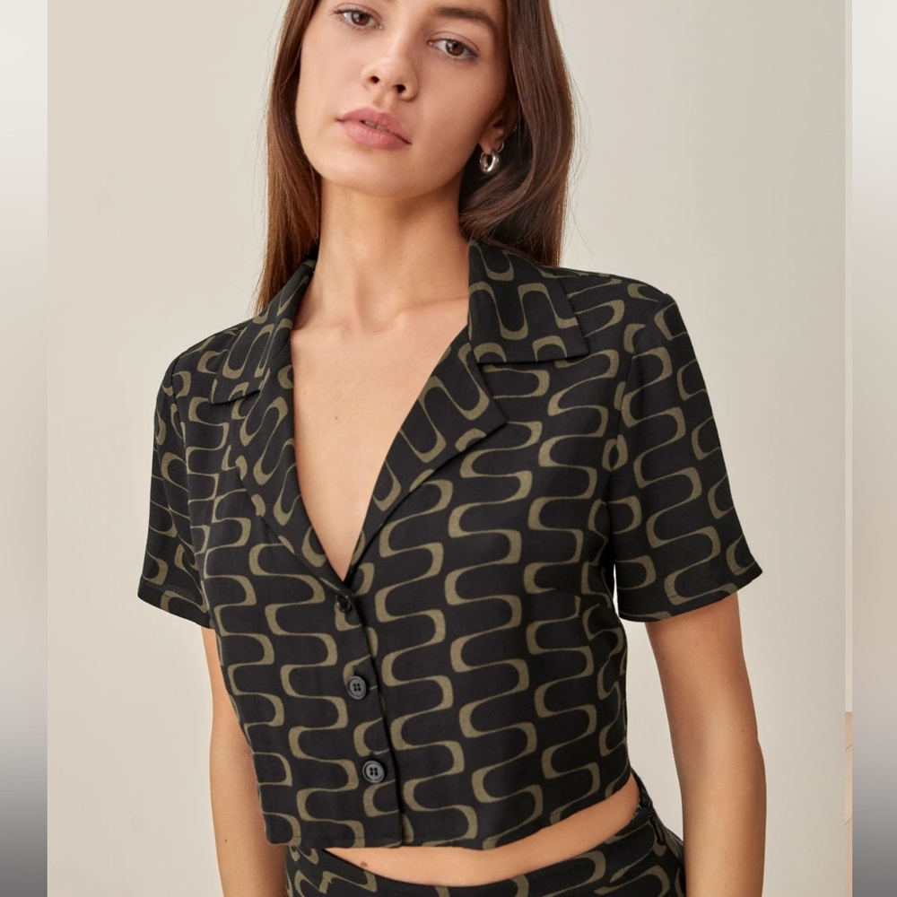 Reformation Noah Two Piece TOP in linguini